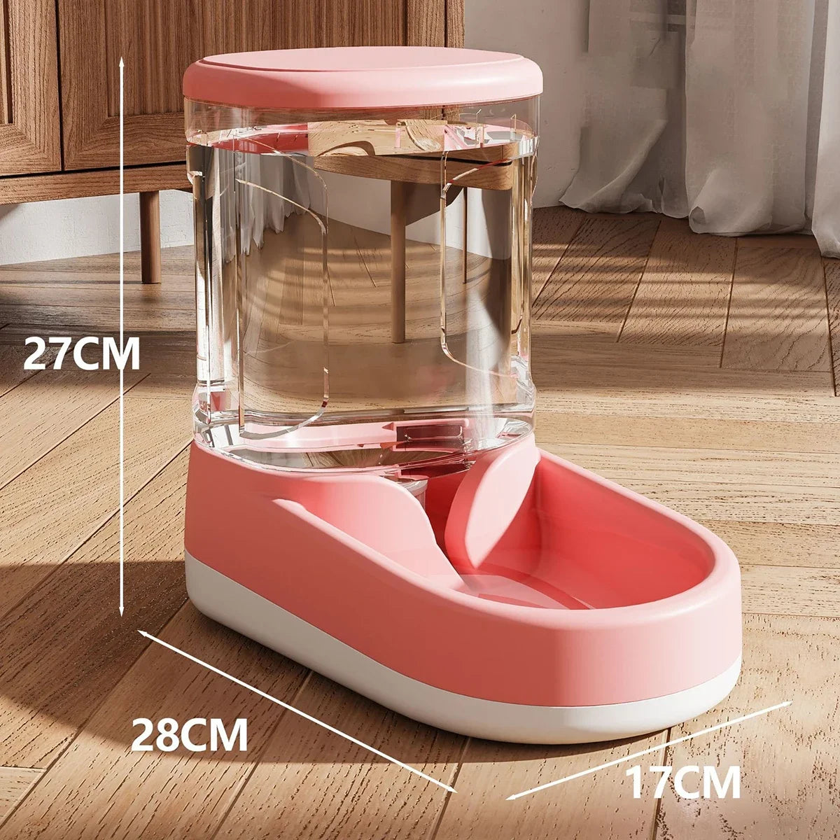 3.8L Large Capacity Pet Feeder Water Modern Design Dispenser Food Grade PP Material Anti Slip Bottom Design for Dog Cat Feeding