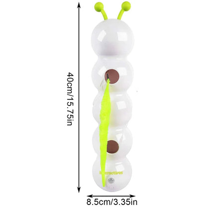 Caterpillar Interactive Cat Toy Motion Activated Teasing Durable Sensing Toy Rechargeable Automatic Toys for Bored Indoor Cats